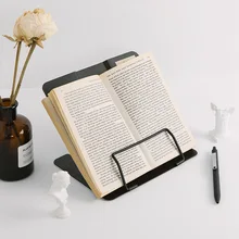 

Concise Style Metal Bookends Desk Organizer Stand For Books Adjustable Bookshelf Books Holder Book Accessories