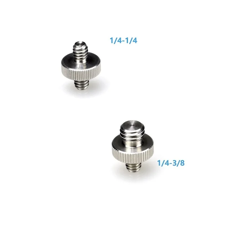 Metal 1/4" Male to 1/4" or 3/8" Male Threaded Adapter 1/4 or 3/8 Inch Double Male Screw Adapter for Tripod Camera Accessories