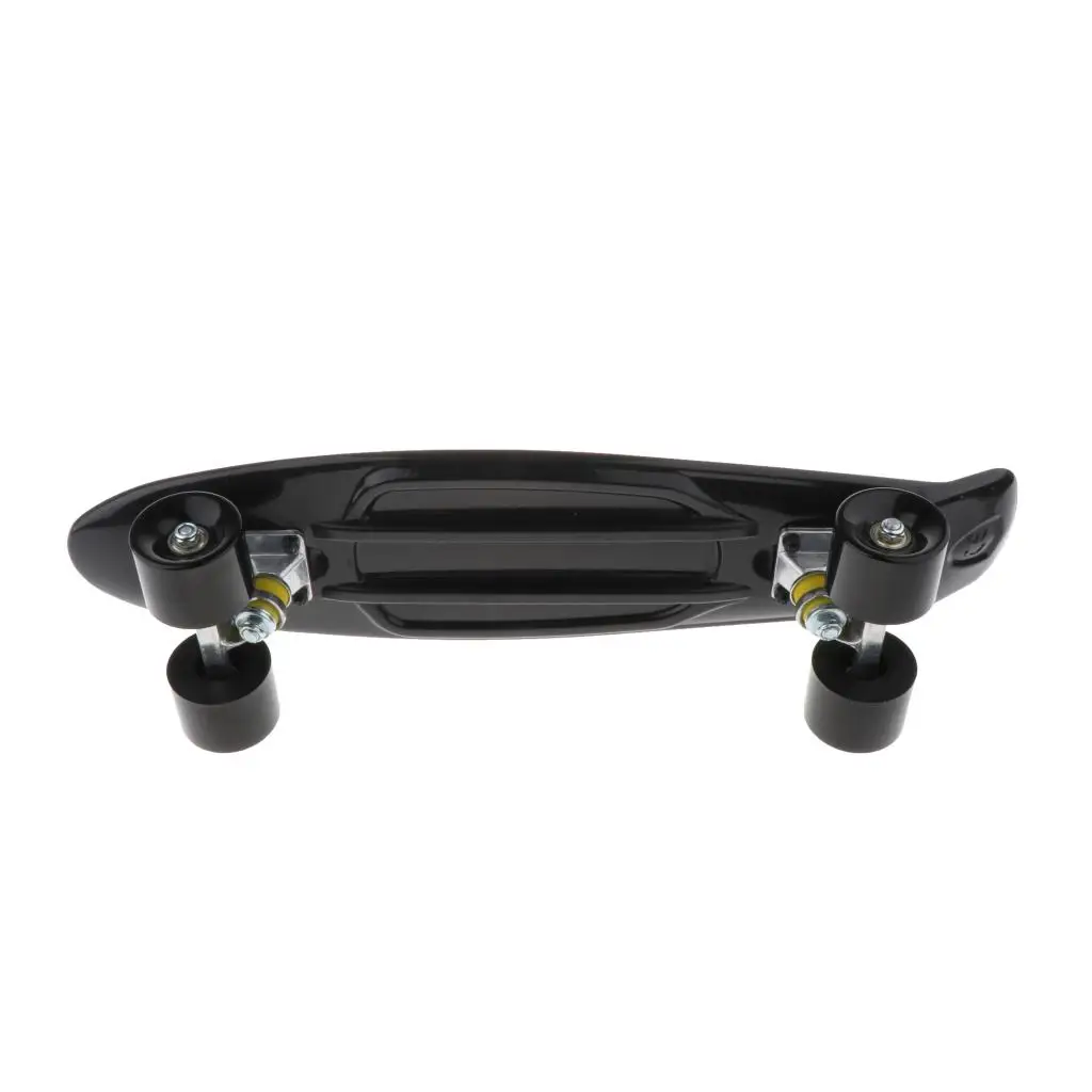 22inch Kids Complete Skateboard Cruiser Boys Girls Mini Skate Board Retro Longboard 200 lb Max Load Weight with Smooth Wheels