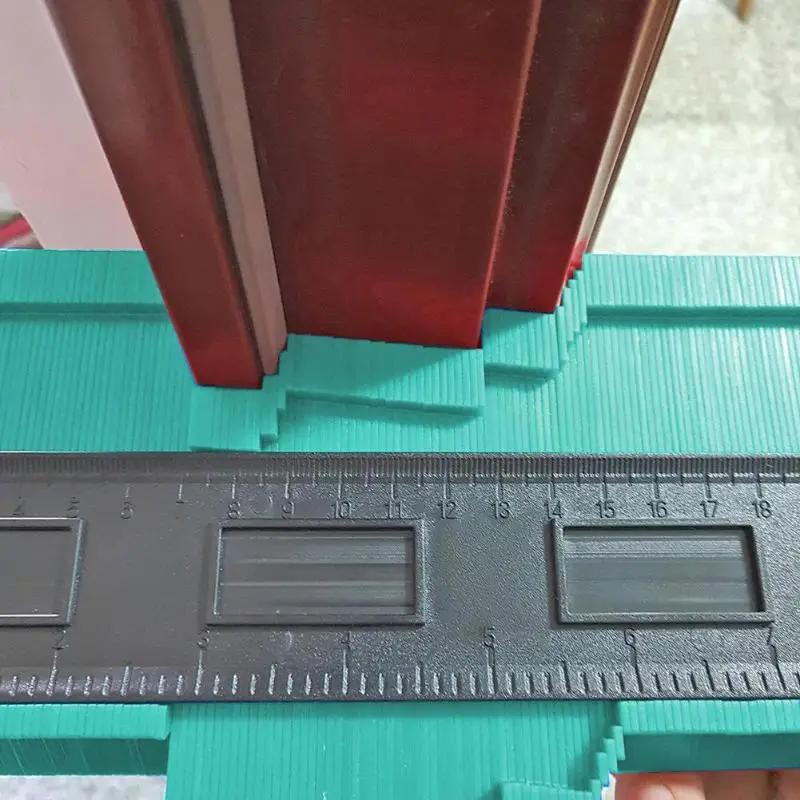 10inch ABS Profile Gauge Tiling Skirting Laminate Contour Template Woodworking Ruler with Sufficien