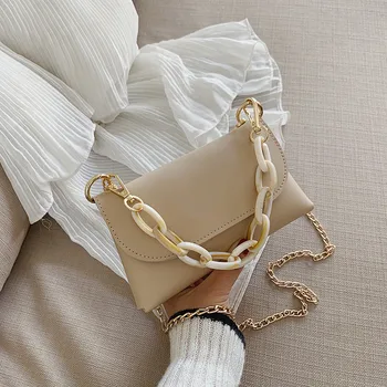 

2020 PU Leather Crossbody Bags For Women Cute Chain Designer Fashion Small Shoulder Messenger Bags Female Purses and Handbags