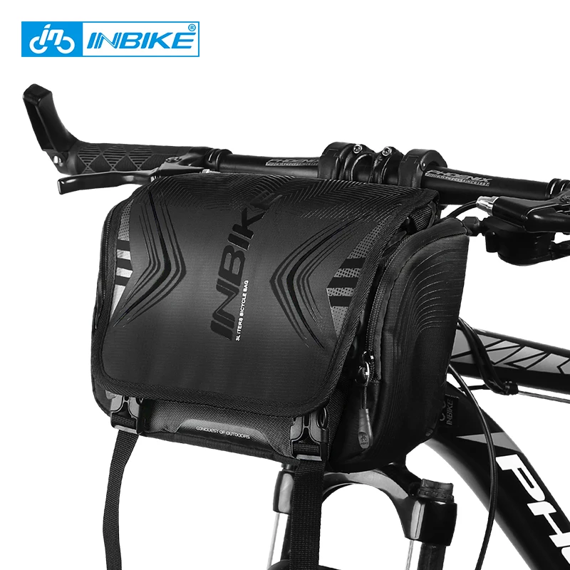 INBIKE Waterproof Bike Bag Large Capacity Handlebar Front Tube Bag