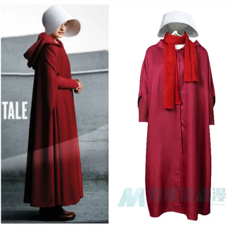 Halloween Women The Handmaid S Tale Season Offred Costume June Osborne Red Dress With Cloak Costumes Any Size Aliexpress