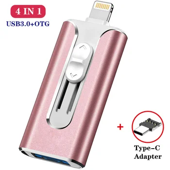 

USB Flash Drive For iPhone 7 6s 6 Plus 5 S iPad OTG Pendrive 64GB 128GB Pen drive HD External Storage Memory Stick USB 3.0