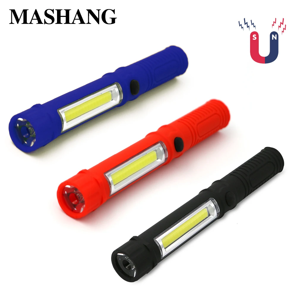 

Portable LED Work Light Mini Flashlight Super Bright Multifunction Flashlight Waterproof Magnetic Work Pocket Light