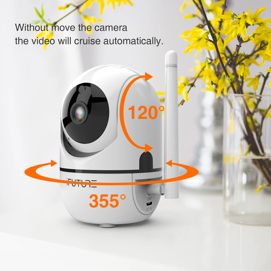 IFUTURE IP камера HD 720P CCTV WiFi безопасности облако ночного видения двухстороннее аудио