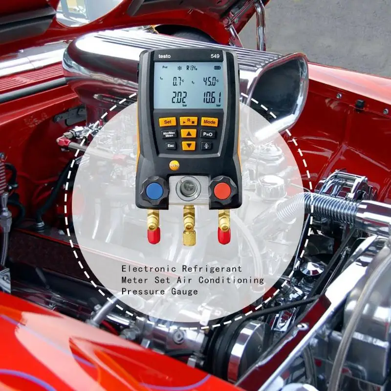 Цифровой манометр Testo 549/550 датчик давления воздуха для холодильника коллектора