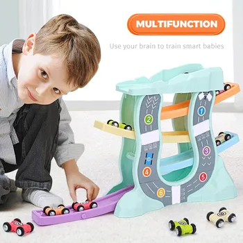 

Boy And Girl Gift Racing Ramp Race Car Mini Car Toddler Toy Gift