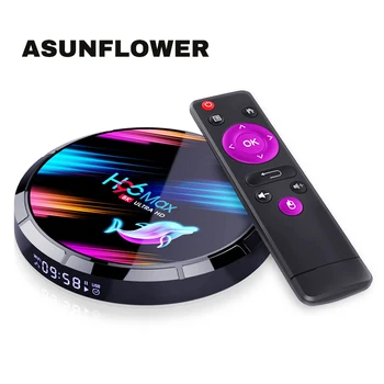 

H96 MAX X3 TV Box Bluetooth 4.0 + Dual Band WiFi Set Up Box HDMI 2.1 4K 8K Ultra Clear Android 9.0 TV Set Top Box 100% Brand NEW