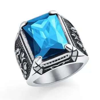 Bague dragon bleu