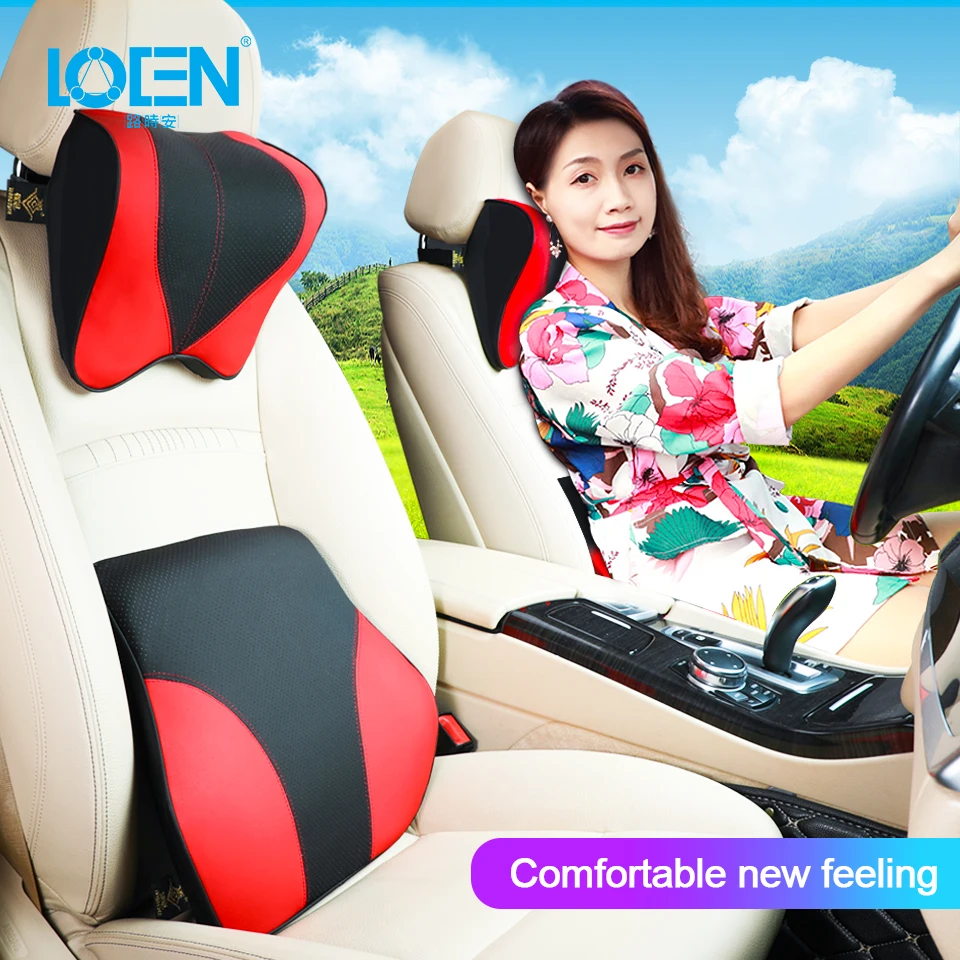 Car Seat Sleep Neck Pillow Headrest Memory Foam Cotton Travel Car