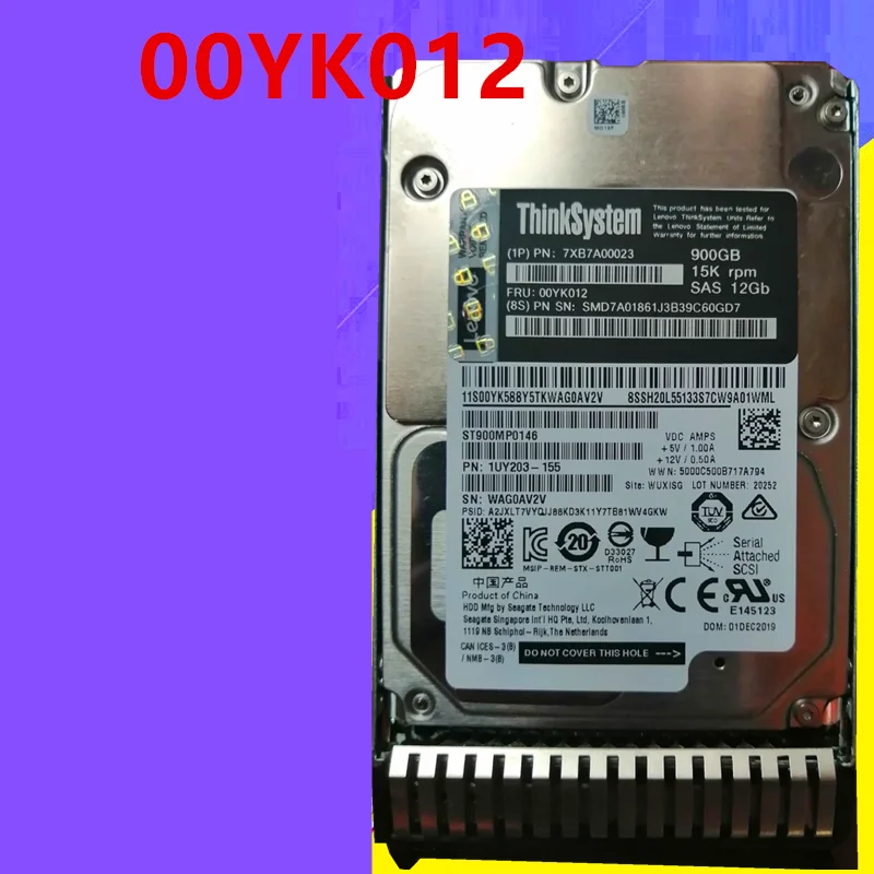 Оригинальный Новый HDD для Lenovo 900 ГБ 2 5 &quotSAS 12 ГБ/сек. 64 Мб 15000 об/мин внутреннего