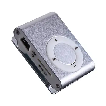 

Portable Metal Screenless Card Mp3 Iron Clip Mp3 Player Student Sports Player Creative Mp3 Player Gift