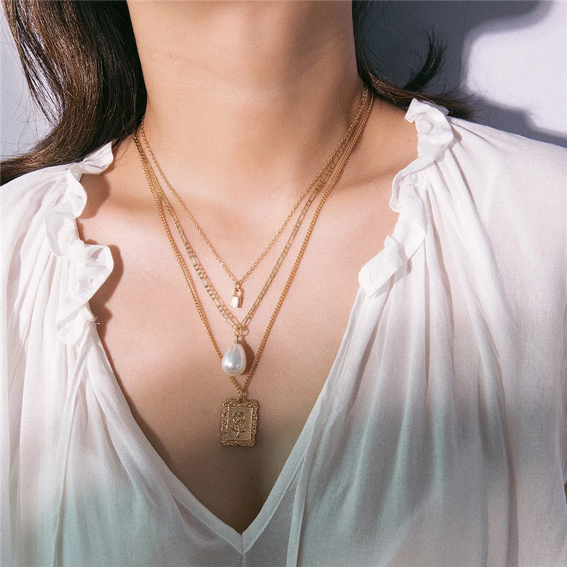 Ailodo, летнее пляжное жемчужное колье, ожерелье, простое богемное ожерелье из ракушек, ювелирное изделие для женщин, девочек, подарок на день рождения P1P17