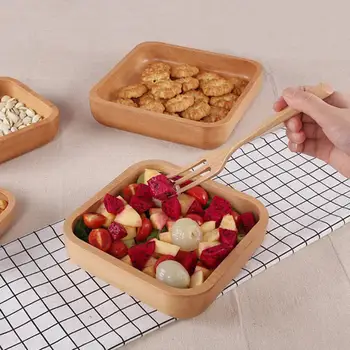 

Beech Salad Bowl Natural Raw Lacquer Lamian Noodles Bowl Wooden Tableware Handle Wooden Bowl New Household Bowls & Dishes