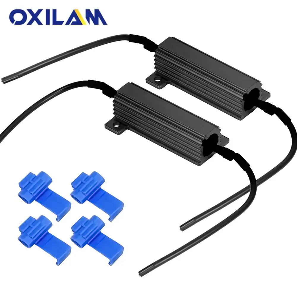 2Pcs 50W 6RJ Decoder Load Resistor CANBUS Error Warning Resistance for LED Signal Lamp 1156 P21W BAY15D W21 5W WY21W 7440 7443 | Автомобили