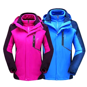 

2019 Winter Ski Jacket Men And Women Waterproof Breathable Warm Outdoor Snow Coats -30 degrees Hiking Skiing Snowboard Jackets