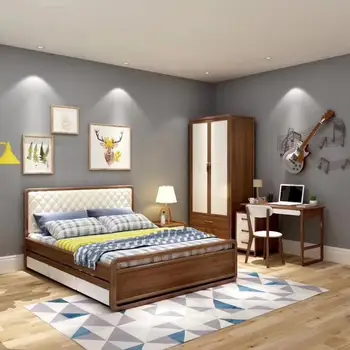 

hot sale foshan modern home wooden kid children bedroom furniture set