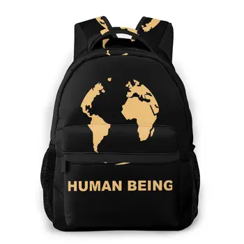 

Human Being New Pattern knapsack Human Planet Teens Books Backpack