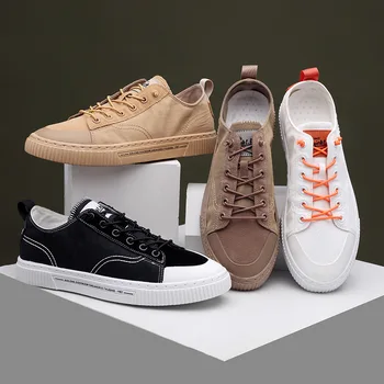 

Men's Canvas Shoes Men Fashion Sneakers Men Comfortable Mens Casual Shoes Lace-Up Brand Driving Shoes Zapatos De Hombre