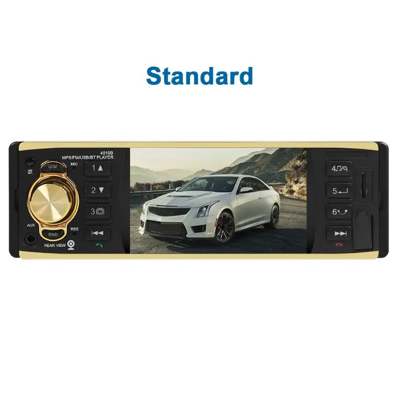 4'' TFT Screen 4019B 1 Din Car Radio Audio Stereo MP3 Car Audio Player Bluetooth Support Rearview Camera Remote Control USB FM - Цвет: 01