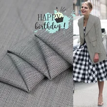 19 Осенняя Новинка 148 см ширина 80% шерсть 20% Вискоза пряжа окрашенная ткань для женщин Костюм модная ткань для шитья своими руками Распродажа горячая распродажа