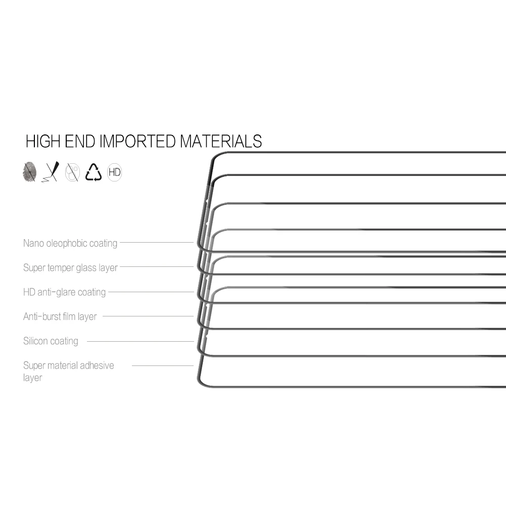 Nillkin закаленное стекло для Oneplus 7T стекло протектор экрана 2.5D полное покрытие защитное стекло Защита для One Plus 7T