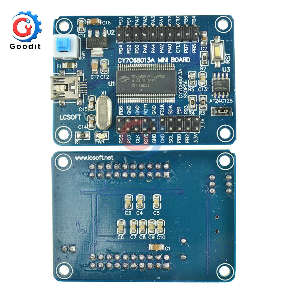 EZ-USB FX2LP CY7C68013A USB логический анализатор I2C последовательный и SPI основная плата+ исходный код макетная плата модуль