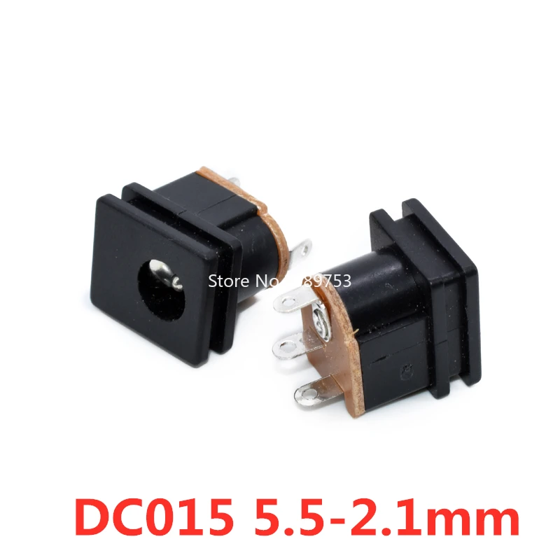 10 stücke Männlichen Steckdose DC-005 DC Outlet 5.5X2.1MM 4H 10 stücke Männlichen Steckdose DC-005 DC Outlet 5.5X2.1MM 4H