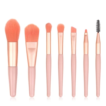 

7pcs Makeup Brushes Set Foundation Brush Loose Powder Brush Eyeshadow Eyebrow Eyelash Tool Brush Kit