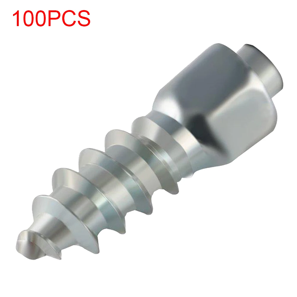100Pcs Screw in Tire Stud Spikes Racing Track Tire Studs Snowmobile ATV