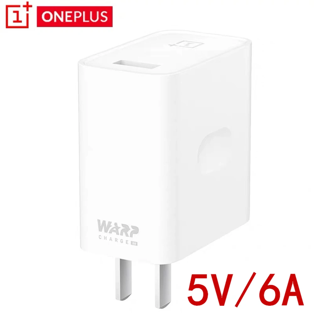 

OnePlus 7 Pro Charger Original OnePlus Warp Charge 30 Power With Type-C Cable 100CM 5V=6A max Oneplus 7 6 6t 5 5t 3t 3