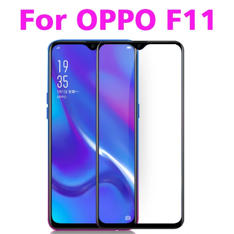 3D полное клеевое закаленное стекло для OPPO F11 покрытие 9H пленка Взрывозащищенная