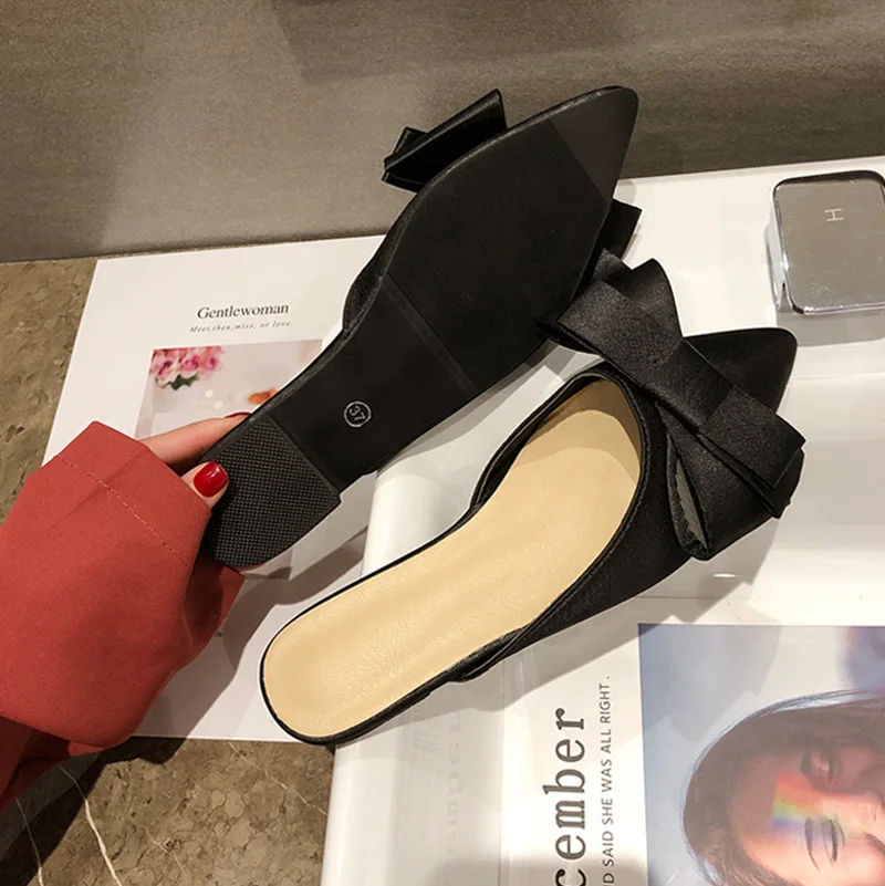 Casual Low-heeled Woman Flats Fashion Pointed Toe Slingbacks Lady Spring Footwear Comfortable Outdoor Female Slippers SE5049 (5)