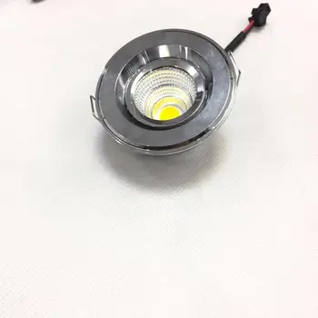 

4pcs/lot 3W diameter 55mm AC/dc12v 95-277V beleuchtet unten Kleine Einbau Runde Spot Lights Leuchten Warm White 3000K + Treiber