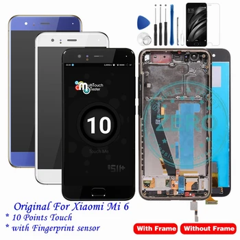 

Original For Xiaomi Mi 6 LCD Display Touchscreen + 10 Point Touch + Fingerprint Sensor For Xiaomi Mi 6 Mi6 LCD Display Parts