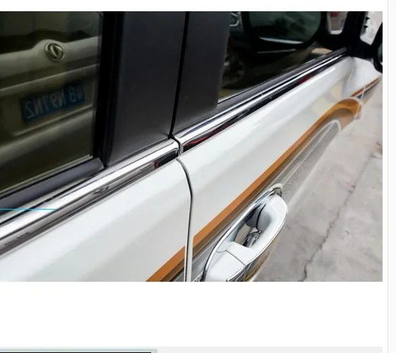6* Стальная Нижняя оконная хромированная отделка крышки отделка для Toyota LC Prado Fj120 2003-2009