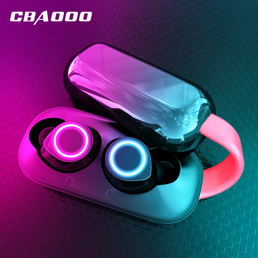 

CBAOOO TWS Bluetooth Earphones 6D Stereo 5.0V Earbuds Mini TWS Waterproof Headfrees 1000mAh Power Bank For Smart phones