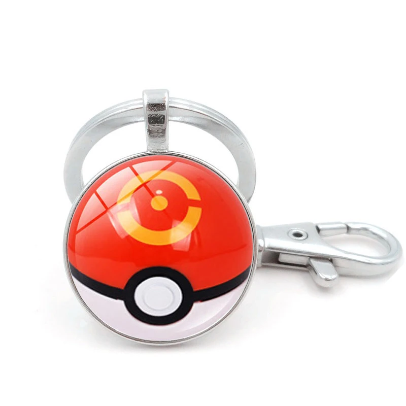 Игра Pokemon Go Poke Ball брелок для косплея аксессуары металлическая цепочка для ключей покемон