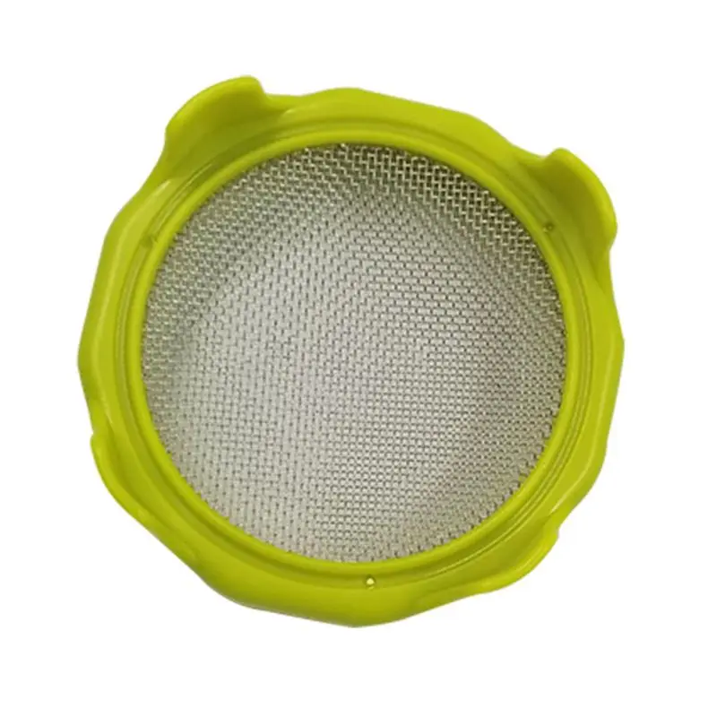 Sprouting Lid with Stainless Steel Screen Mesh Cover Cap for 86mm Wide Mouth Mason Sprout Jars Germination Strainer Sprouter 