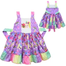 Одежда принцессы для маленьких девочек; повседневный костюм; платья-пачки с цветочным рисунком