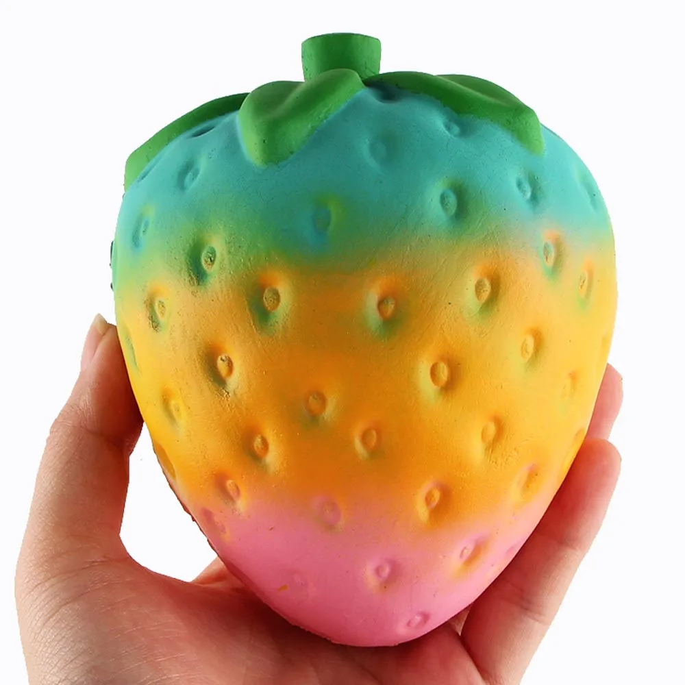Мягкий Squeeze Jumbo снятие стресса аромат клубники медленно поднимающиеся игрушки подарки