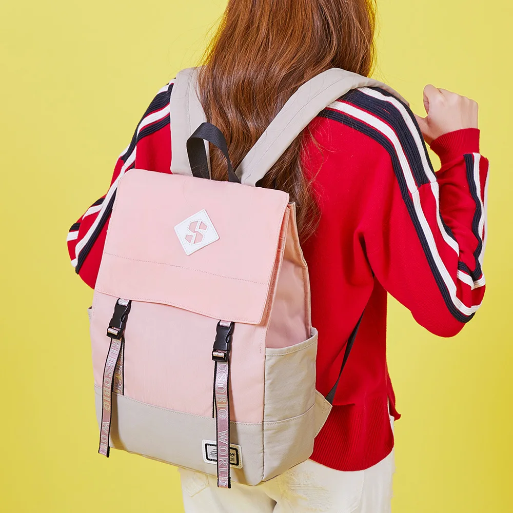 Japanese-style Canvas Backpack Women's with College Student Backpack High School Schoolbag Backpack a Generation of Fat