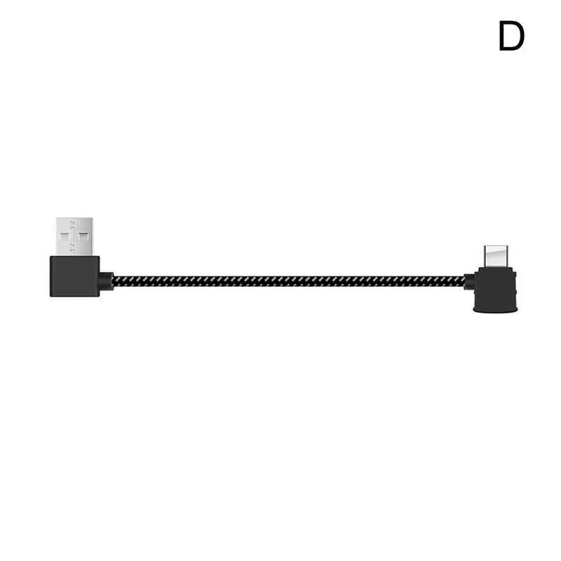 Nylon Braided USB Remote Controller Data Cable for Xiaomi FIMI X8 SE Transmitter USB to iOS/Android/Type-C for xiaomi x8se Drone - Цвет: D