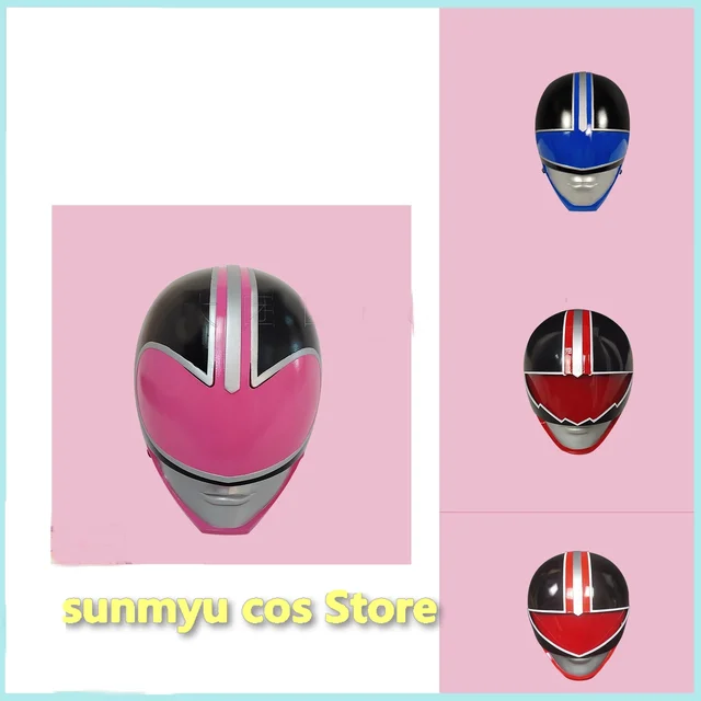 Mirai Sentai Timeranger Cosplay Time Red Pink Blue Mask Cosplay Helmet -  Cosplay Costumes - AliExpress