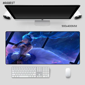 

MRGBEST Anime Mouse Pad Large Cartoon Hatsune Miku Anti-slip Nature Rubber Pads Edge Control Laptop Desk Mat for Anime Fans