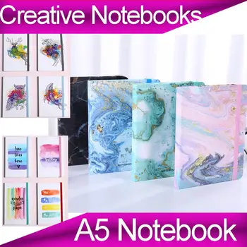 

Notebook A5 Notebook Creative Notebook Set Diary Book Notepad Small Fresh Student Notebook A5 Strap Notepad Diary Hand Notebook
