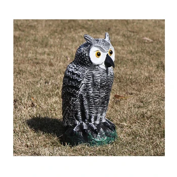 

Fake Owl Decoy Hunting Deterrent Bird Reject Pigeon Cat Crow Scarer Repeller Pest Control For Hunting Garden Supplies