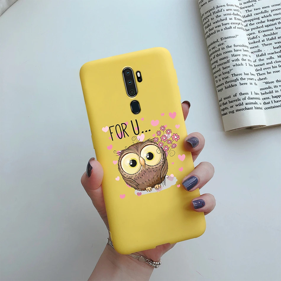 Case For OPPO A5 (2020) A9 (2020) A11X Soft Silicone Cute Heart Painted Cases TPU Back Cover For Coque OPPO A5 A9 A 5 2020 Funda cases for oppo cell phone Cases For OPPO