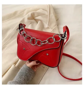 

Women's bag 2020 new Korean style one shoulder bag, cross arm, hand chain small square bag
